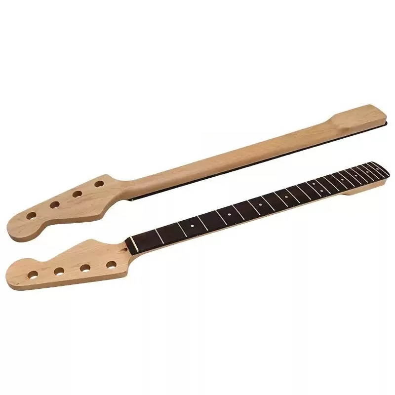 Canadian Maple 4 String Unfinished Electric Bass Neck DIY Modification Replacement Accessory