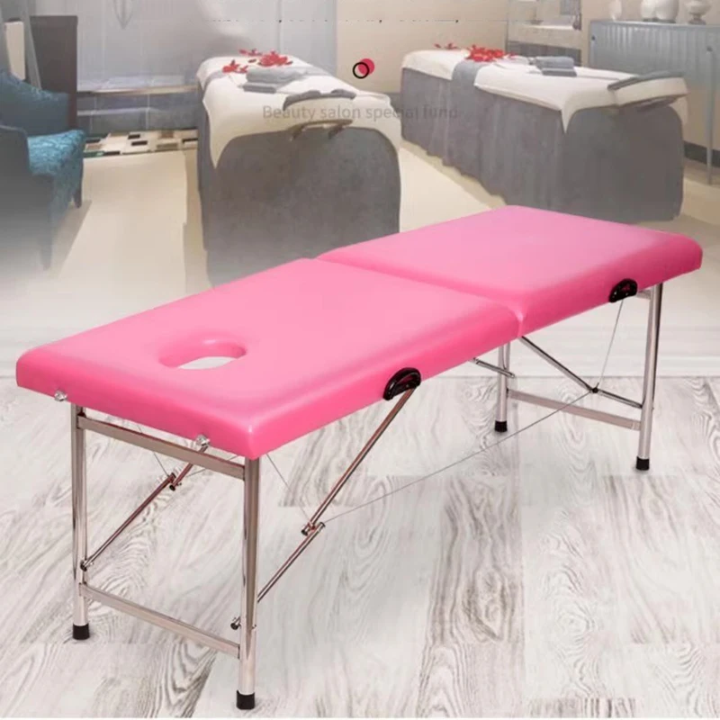 Portable Folding Table Stretcher Professional Aesthetic Beds Shampoo Medical Massage Eyelash Maca Portatil Tattoo Furniture JGY