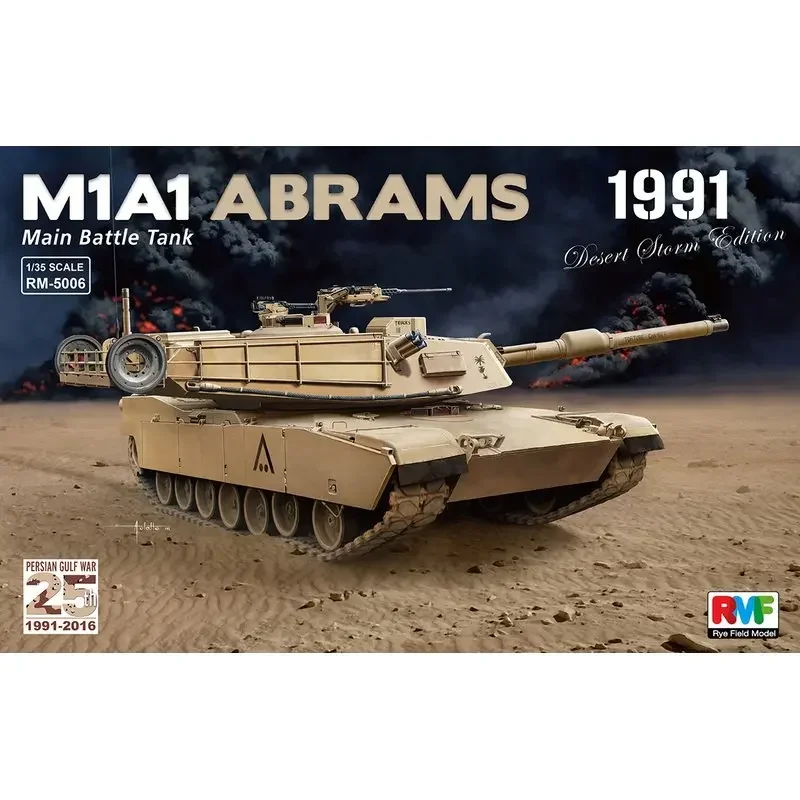 

Модель Rye Field RFM RM-5006 1/35 M1A1 Abrams MBT «1991 Desert Storm Edition» — комплект масштабной модели