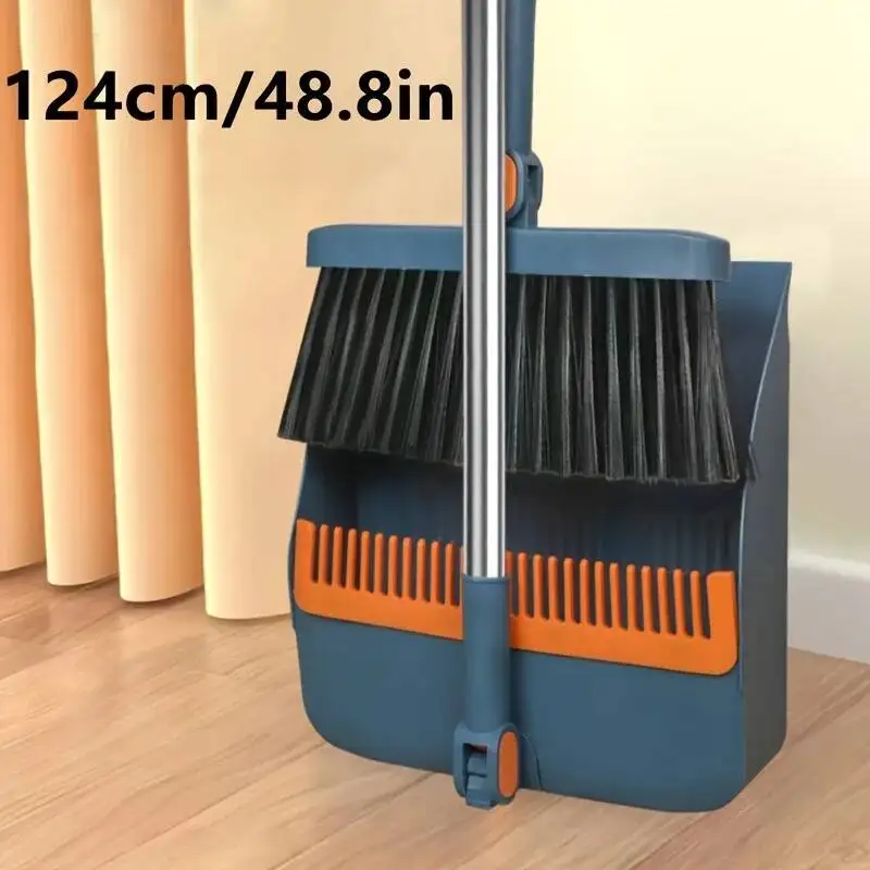 Broom Dustpan Set Household Mops Rotary Folding Floor Picker Cleaning Shovel Grabber Soft Fur Sweeper Kit Sweeping Broom Tools