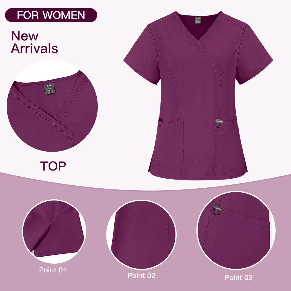Scrubs Medical Uniforms Woman Multicolour SPA Beauty Uniform Dentist Veterinary Working Clothes Unisex Pharmacy Clinic Scrub Set
