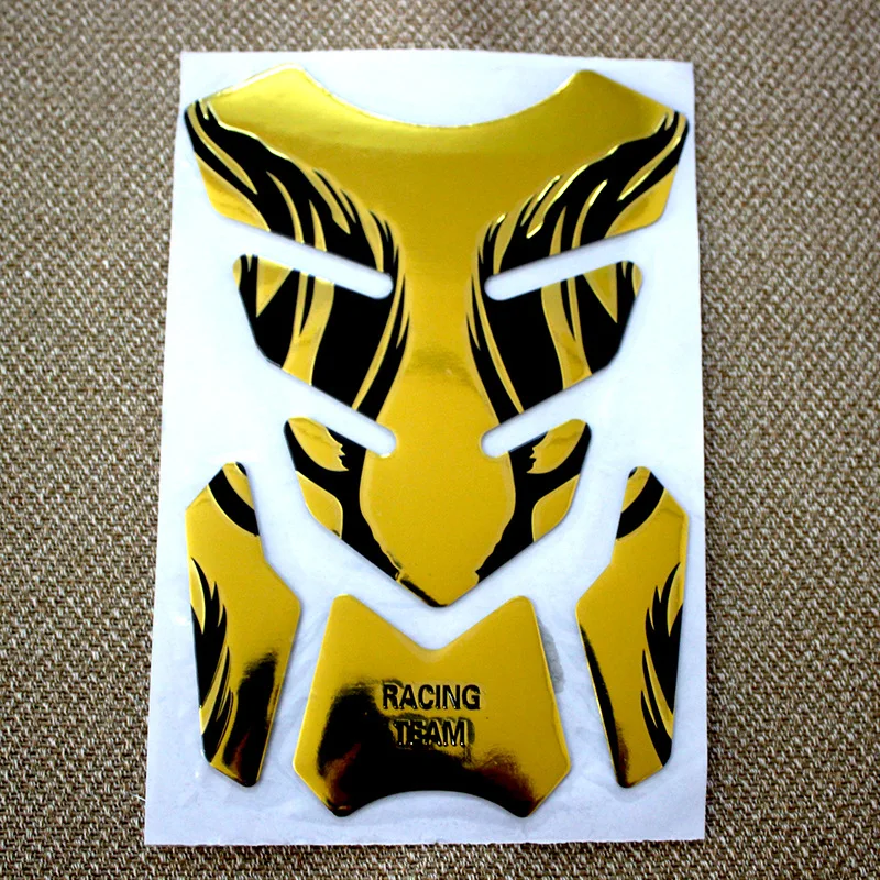 Fashion Universal Motorcycle Fish Bone Sticker Gas Fuel Tank Protector Pad Cover Decal Carbon Fiber Tank Pad Tankpad Protector