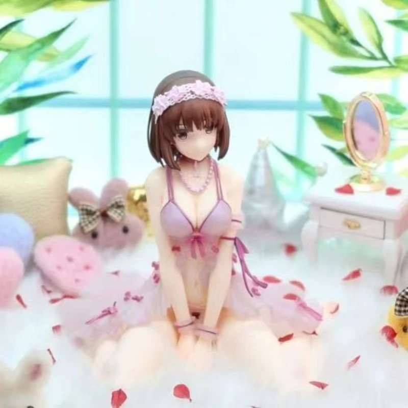 

Genuine Original Megumi Kato Lingerie Ver H14cm 1/7 Figure Anime Cute Model Toys Collection
