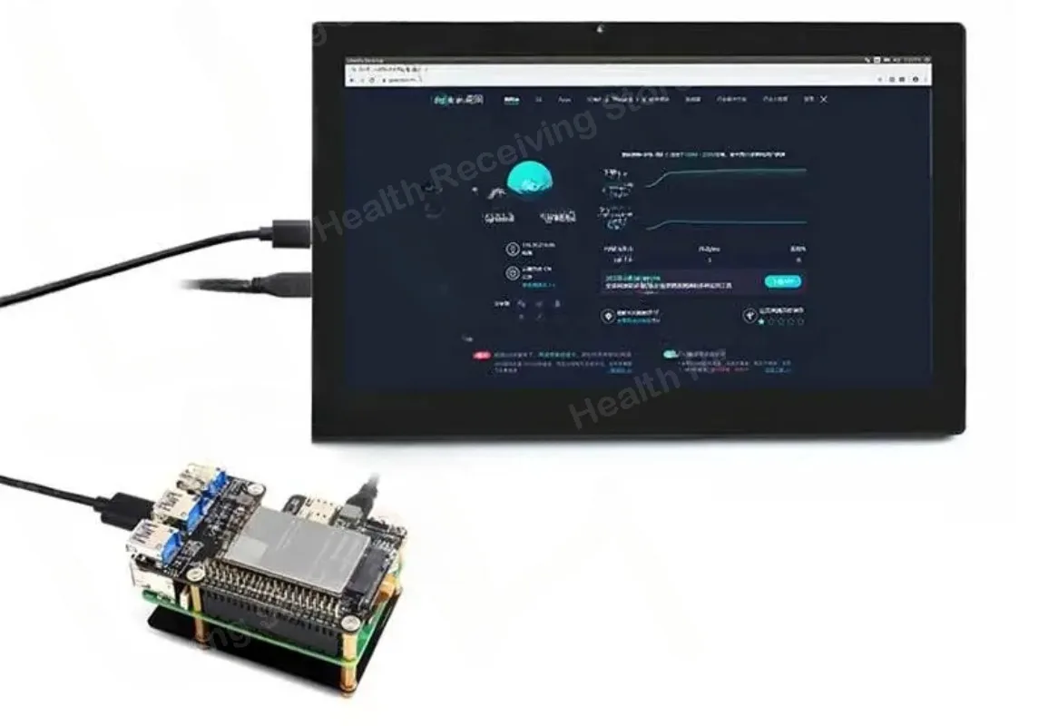 Suitable for Raspberry Pi 5 PCIe to M.2 USB 3.2 HUB adapter board supports 4G 5G module