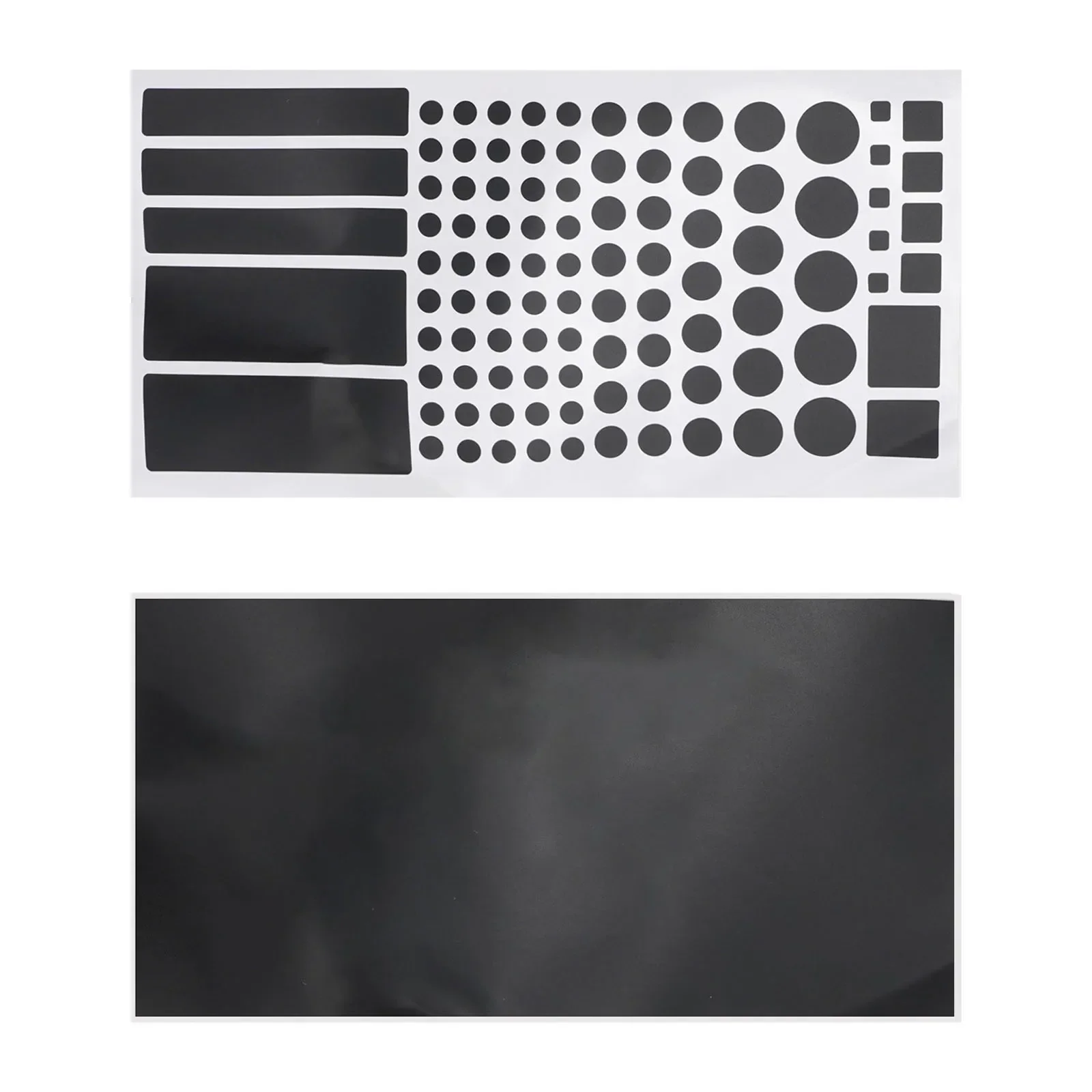 Stickers Dimming Stickers 2 Sheets Black Light Blocking Stickers PVC Light Dimming Stickers For Electronics Car