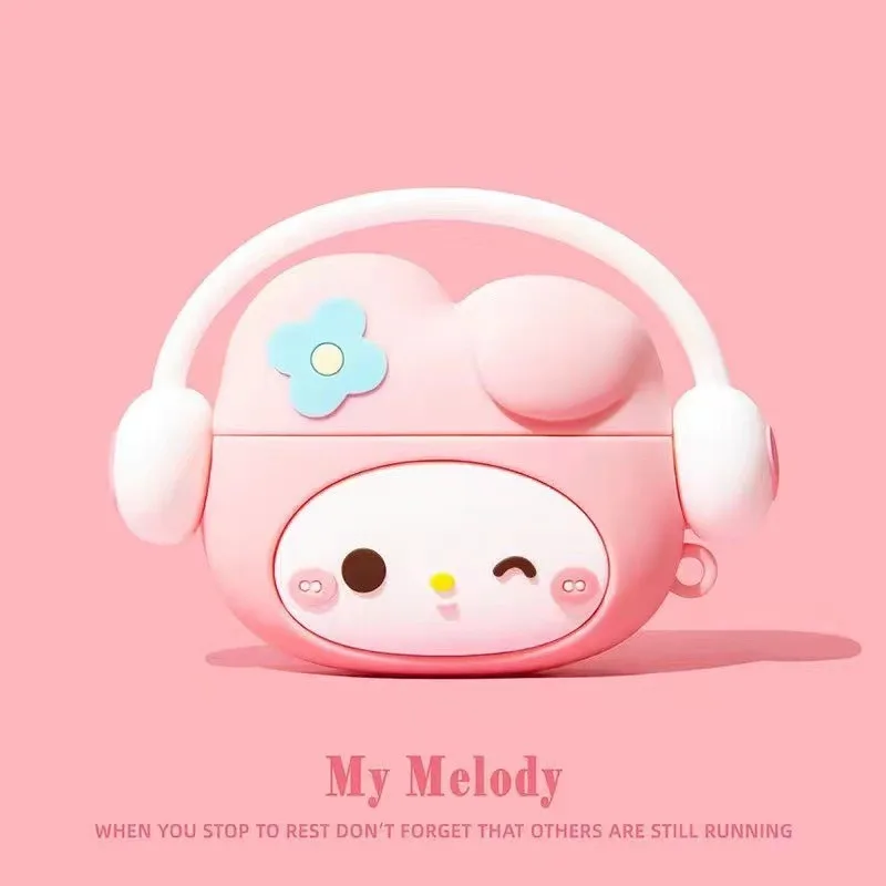 

HelloKitty AirPods Pro2 Bluetooth Headset Case for Apple 5th Generation Silicone 3 Soft Case Anime Kawaii