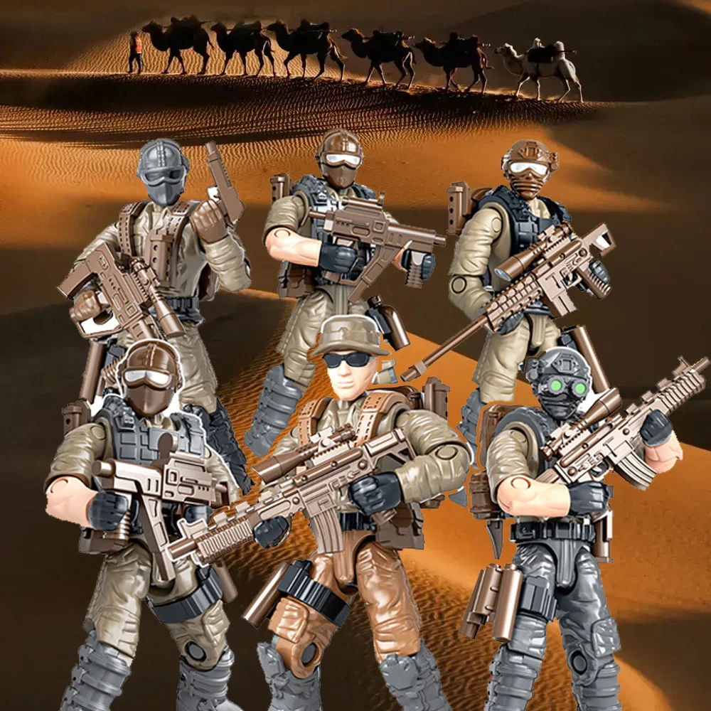 

Современный военный строительный блок Army Forces Ww2 Desert Marine Corps Mega Batisbrick, фигурки героев, кирпичные игрушки для детей, подарки