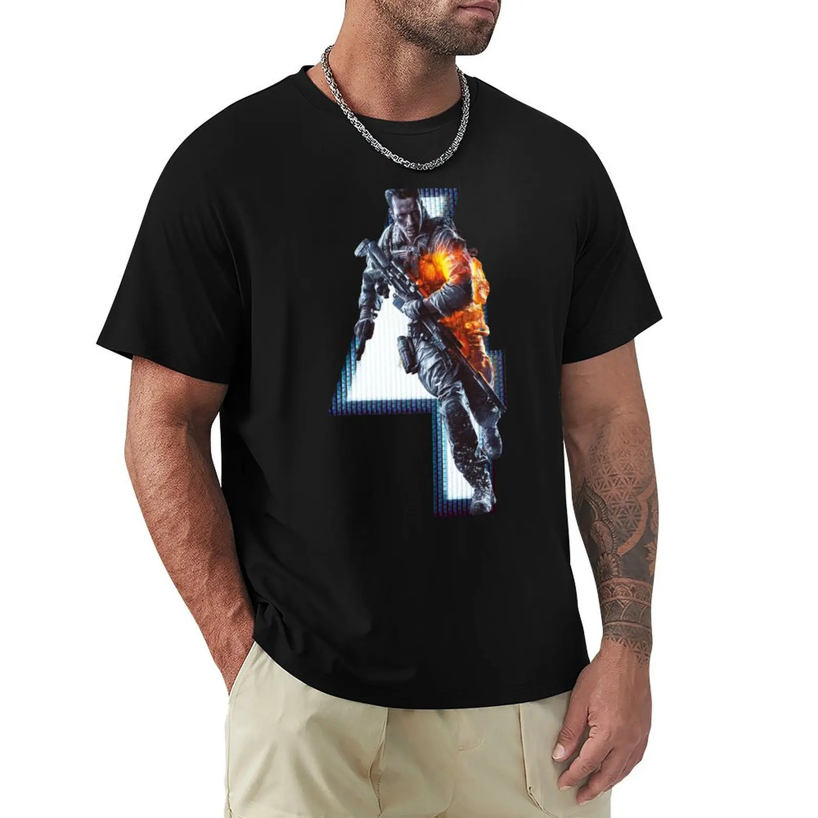 

BATTLEFIELD 4 T-Shirt luxury designer shirts graphic mens designer clothes