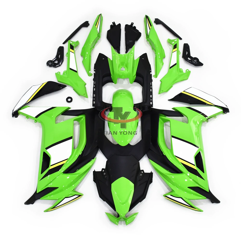 Motorcycle Full Fairing Kit For ninja650 2020 2021 2022 2023 Fit ninja 650 Bodywork Cowling Green white yellow print