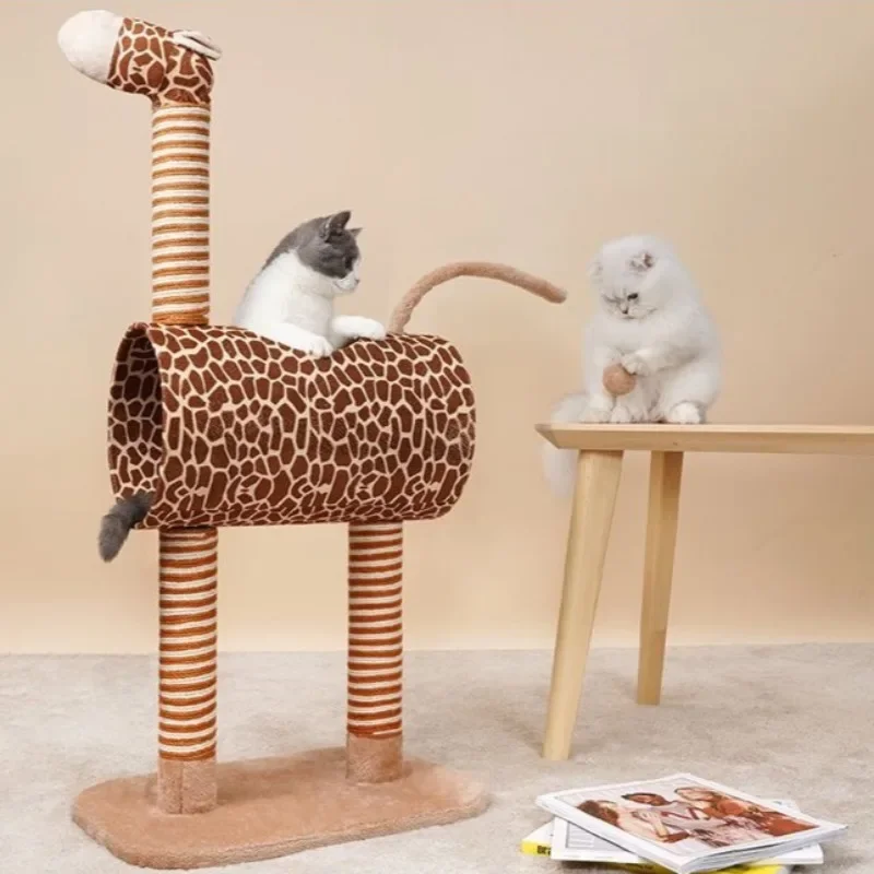 

Creative Giraffe Unicorn Moulding Cat Climbing Frame Multi-functional Cattery Scratching Board Living Room Furniture Pet Product