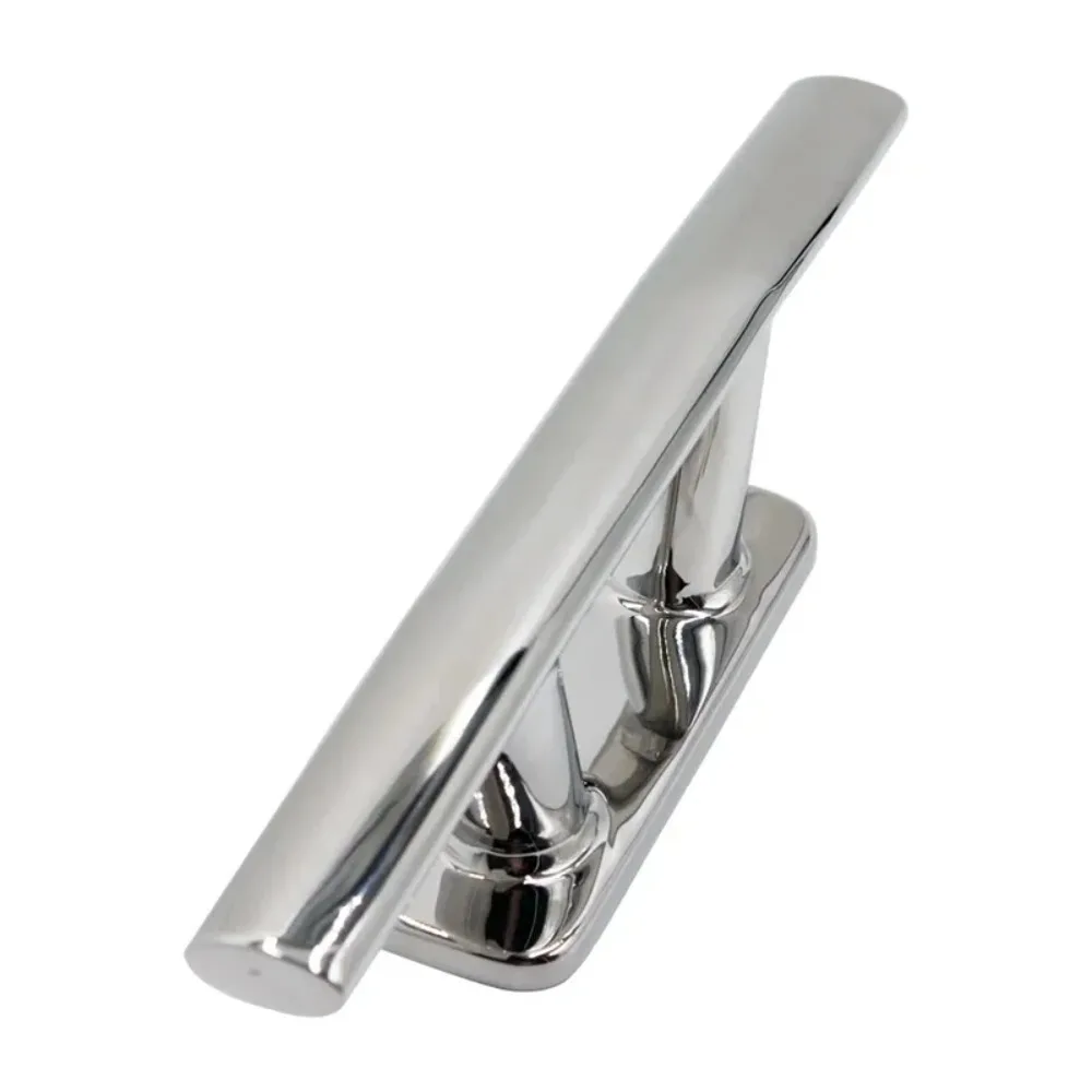 2 piezas de cornamusa, base de bolardo de acero inoxidable 316, tacos marinos de amarre para cubierta de yate