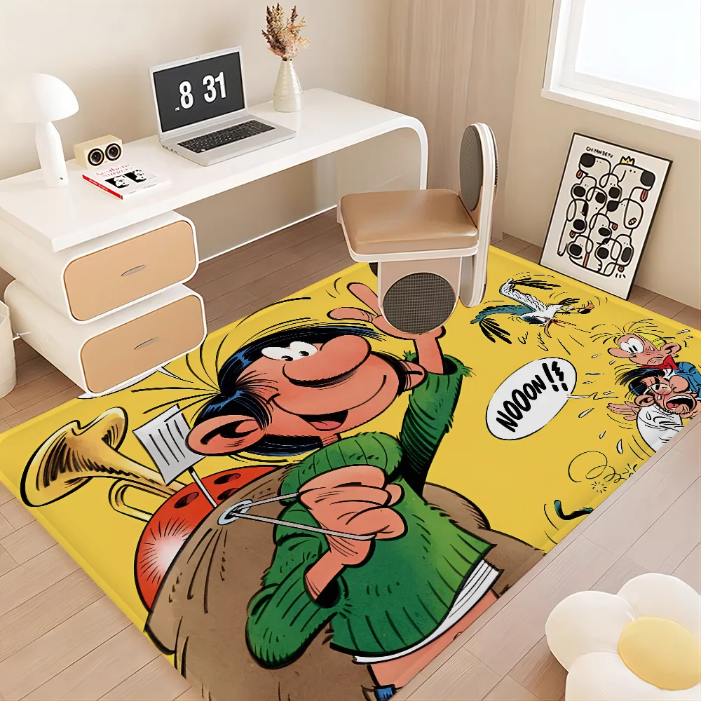 Gaston Lagaffe Floor Mat Floor Mat Non-Slip Laundry Room Mat Laundry Decor Balcony Child Living Room Household Carpets