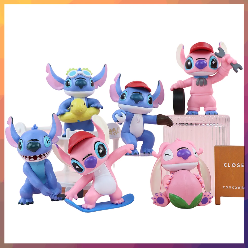 

New Stitch Hippers Blind Box Cute Anime Figure Collectibles Mini Doll Novelty Toys for Children Birthday Gifts