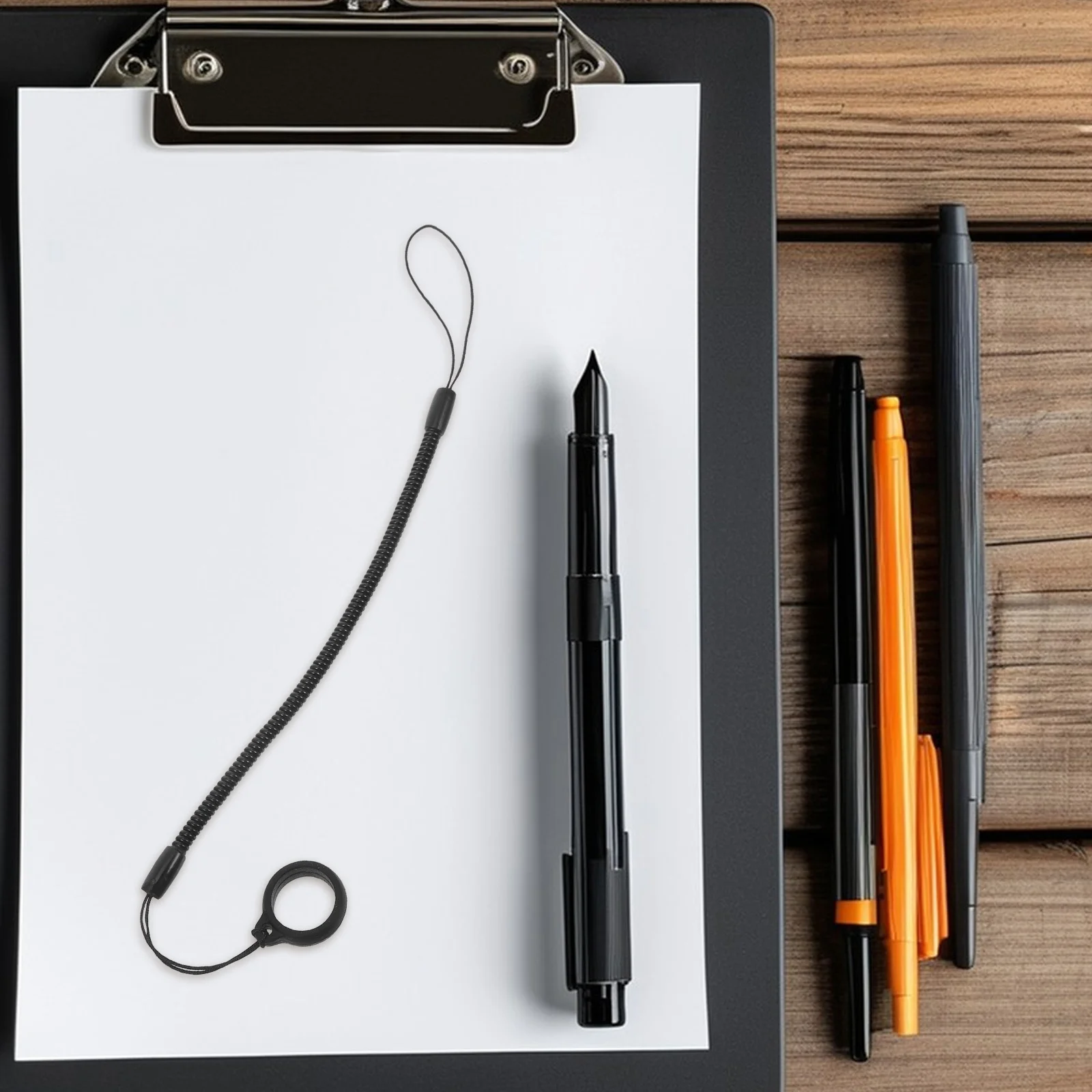 

Выдвижной ремешок для ручки с защитой от потери, офисные школьные канцелярские принадлежности, регулируемая длина, подходит для различных ручек