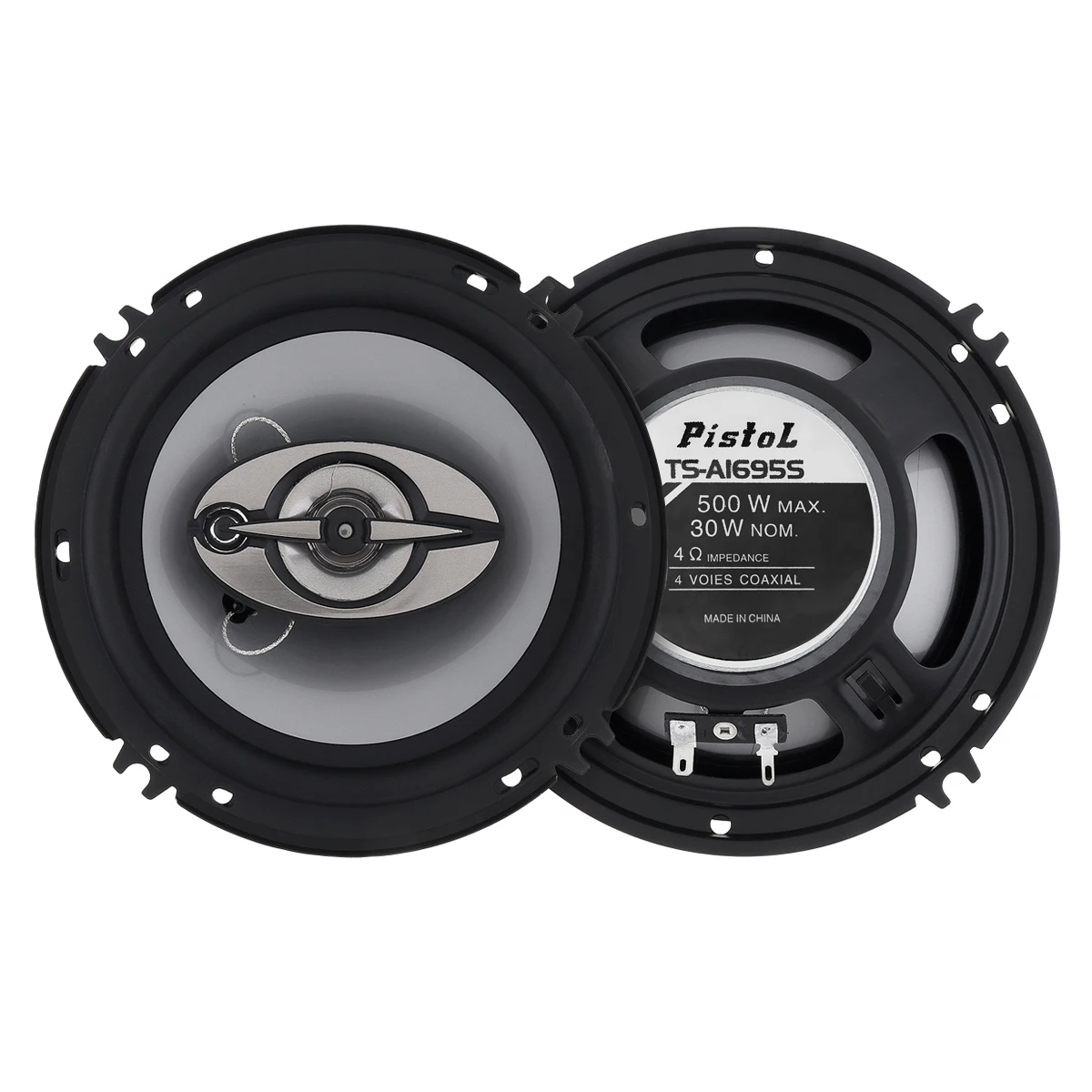 2pcs 6 Inch 500W 4 Way Car Coaxial Hifi Speakers Auto Music Stereo Full Range Frequency Speaker Non-destructive Installation