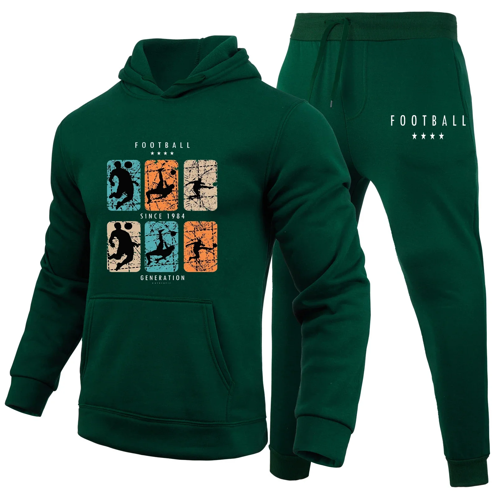 Men's sportswear 2-piece set, men's trendy sweaters, running sportswear, autumn sportswear