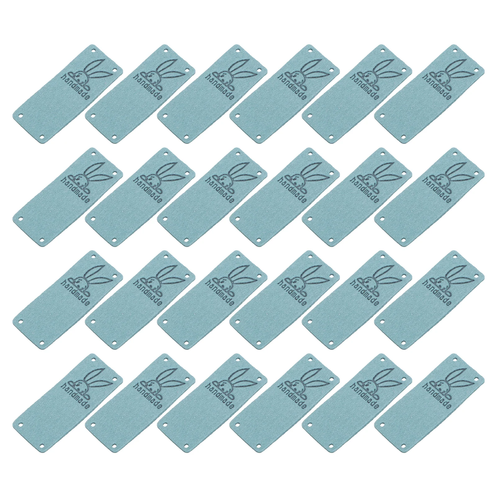 

100 Pcs Embossed Suede Tags Clothing Labels for Handmade Bags Wallets DIY Crafts Sewing Accessories
