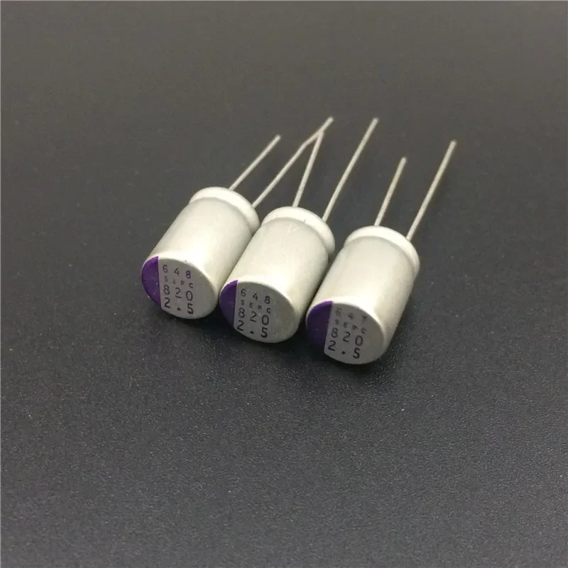 10Pcs/100Pcs SANYO OS-CON SEPC 8x13mm Ultra Low ESR 2.5V820uF For Motherboard Solid Capacitors