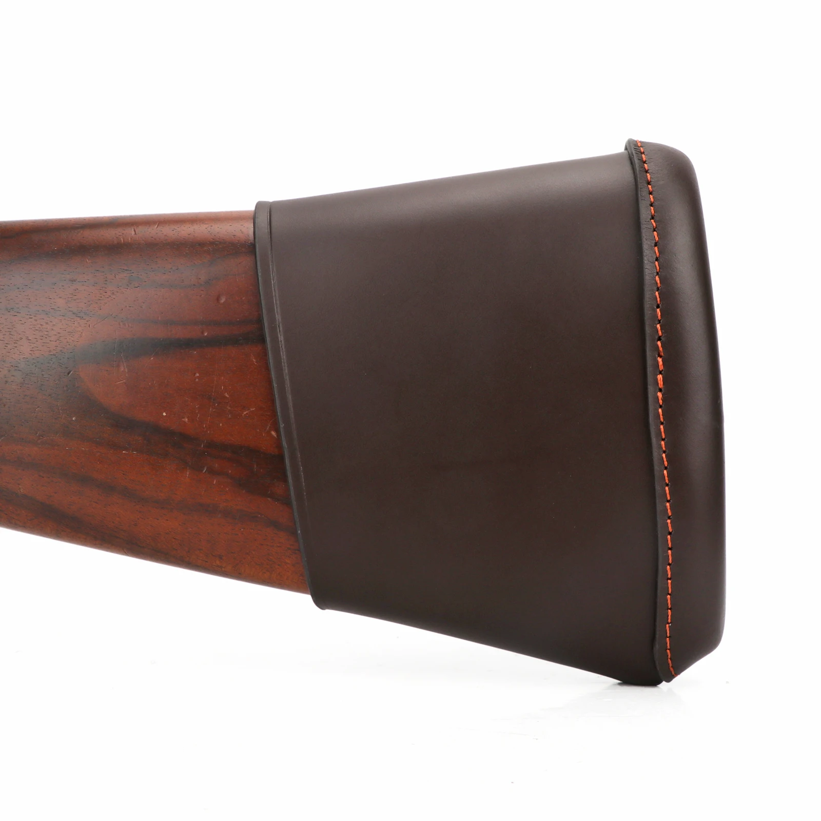 Tourbon accessori per la caccia Gun Buttstock Extension fucile in pelle marrone Slip-on Recoil Pad per le riprese