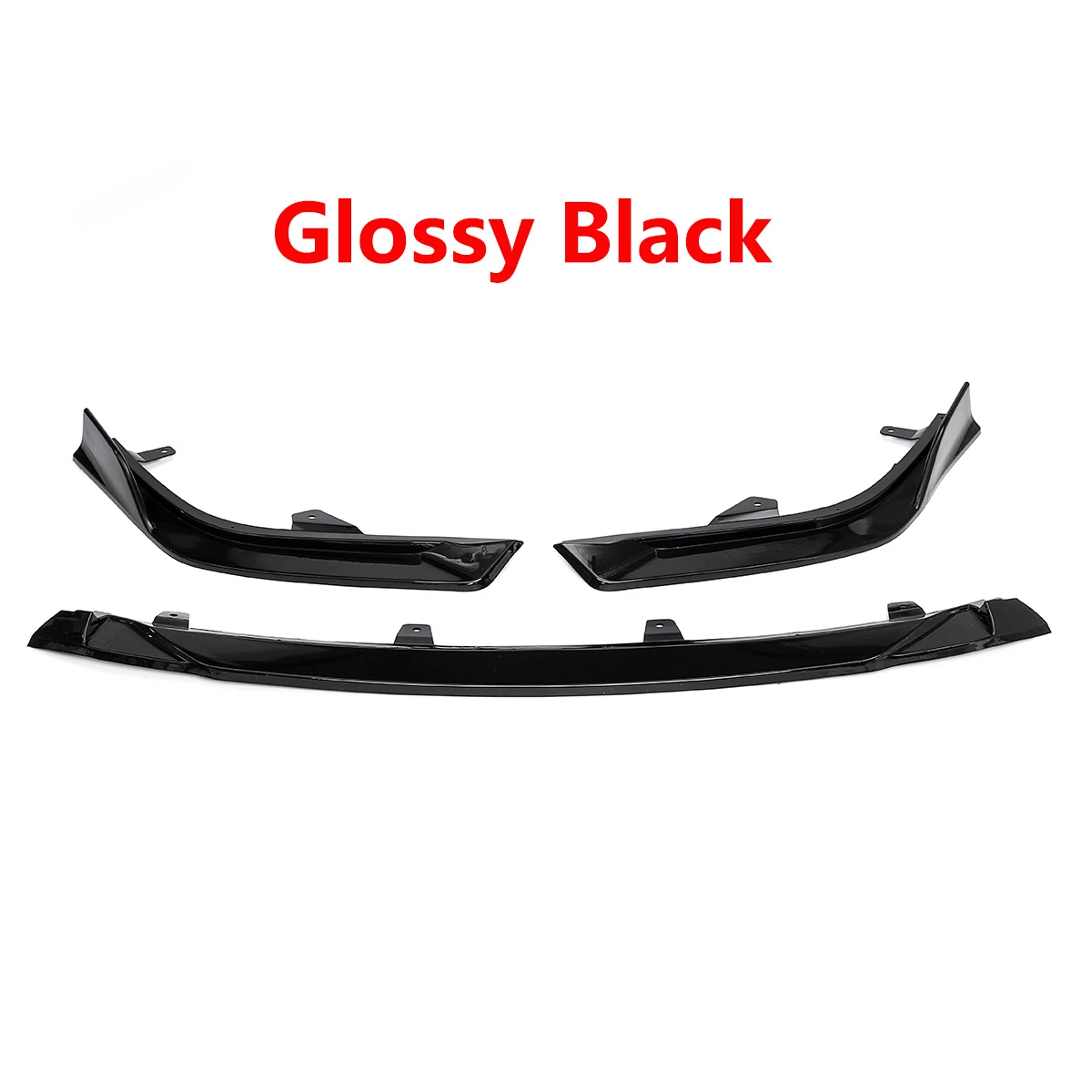 For Lexus ES 350 300h 2018 2019 Trim Bumper For Lexus 3pcs Car Front Bumper Lip Splitter Body Kit Spoiler Diffuser