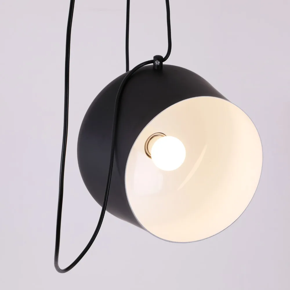 Imagem -06 - Aim-modern Led Industrial Pendant Light Abajur Preto Foscarini Light para Restaurante Nordic Loft Lâmpada Led de Cozinha