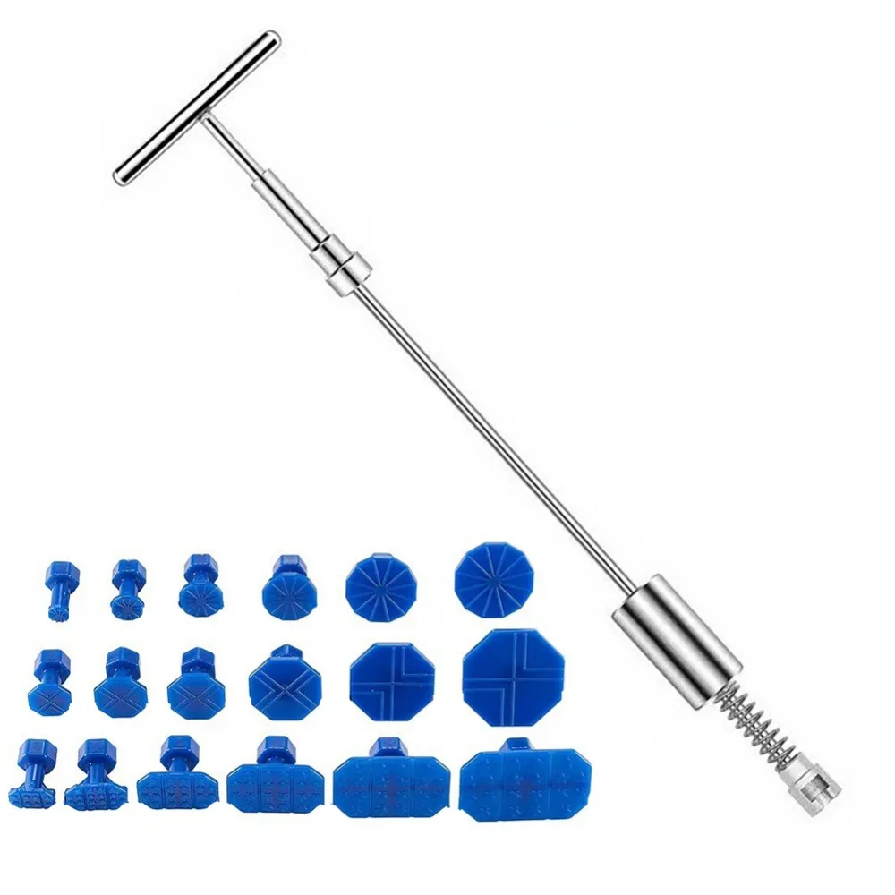 

T Rod Автомобильный съемник вмятин Инструменты DIY с прокладкой Набор для ремонта вмятин автомобиля Ручной рычаг Простота в использовании Ремонт Съемник вмятин Ремонт вмятин