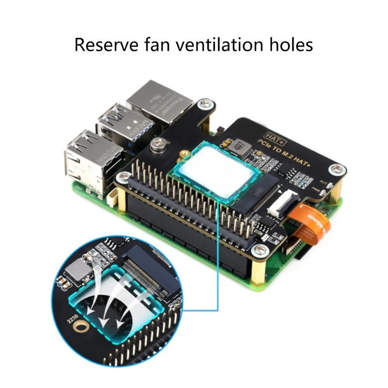 Scheda adattatori estensione superiore M.2 2280 PCIe per NVMe per 5