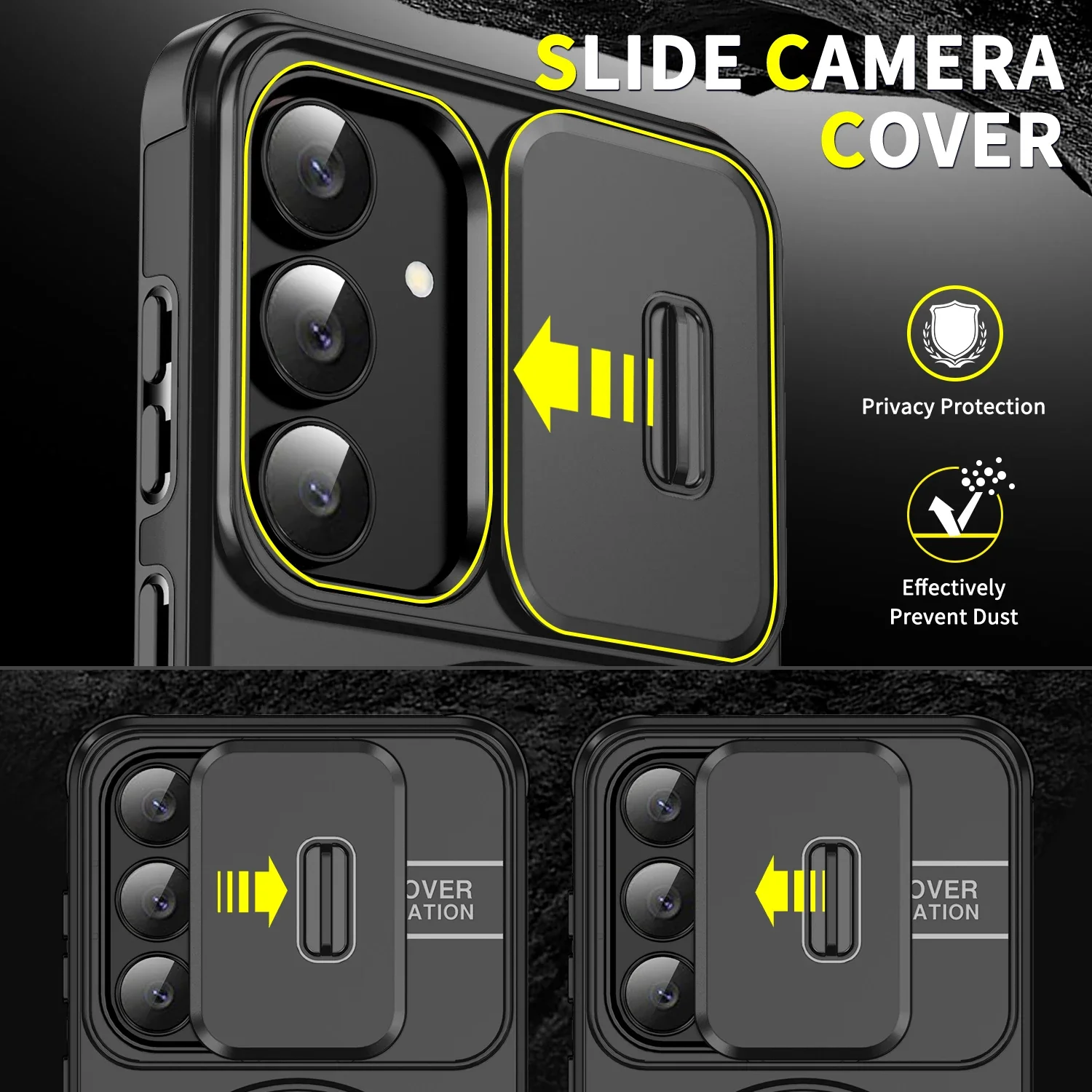 Чехол-подставка с кольцевой подставкой для Samsung Galaxy S25 FE S24 Plus S23 Ultra S22 S21 Coque