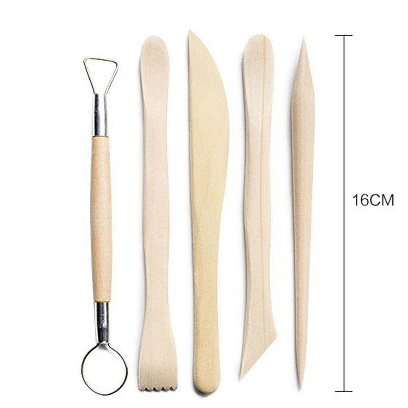 13 Pcs Ceramic Pottery Tools Tubala Wooden Clay Carving Sculpting Modeling Tools Pottery Sculpting Tools Set