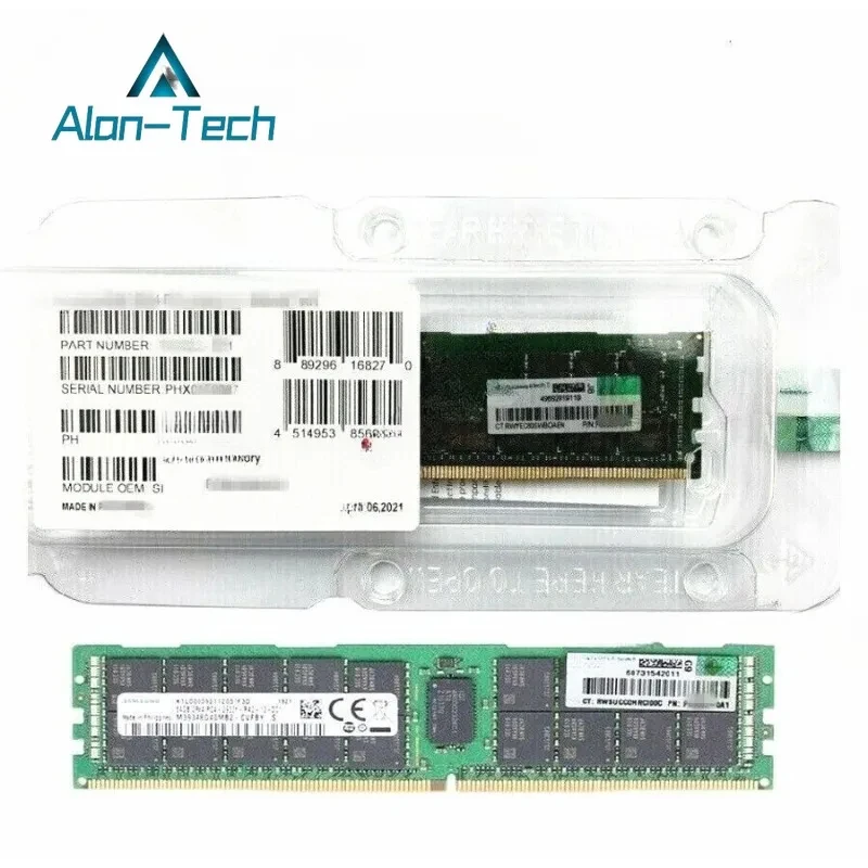 NEW For H-P P00930-B21 P03053-0A1 HPE 64GB 2Rx4 DDR4 PC4-2933Y GEN10 RDIMM Server Memory