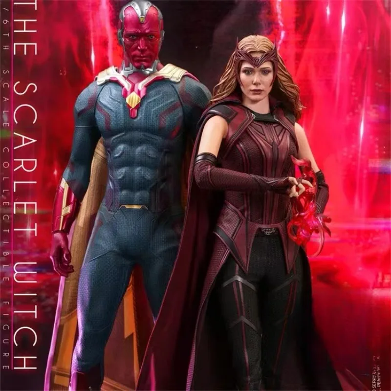 

Original Genuine Hottoys Tms036 Scarlet Witch Wanda Vision Wanda Django Maximoff 1/6 Movable Sculpture Collectible Figure Toys