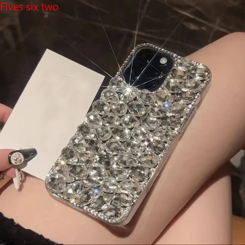 حافظات عصرية كاملة من الكريستال الماسي لهاتف Xiaomi Redmi Note 14 13 Pro Plus 12 11 10 14C 13C 12C غطاء ناعم شفاف