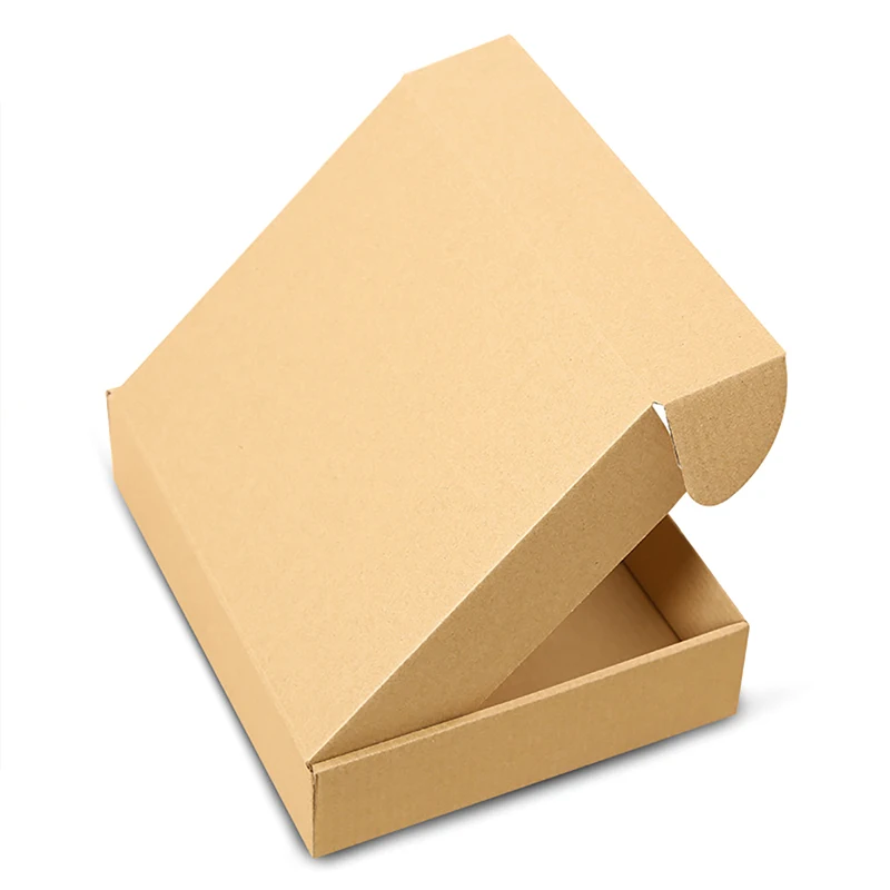 20Pcs Express Box Express Box Mailers Paper Corrugated Board Package Storage Brown Cartons Shipping Packing And Mailing Boxes