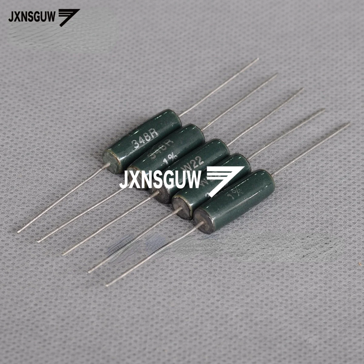 10PCS welwyn W22 1% 5W348R 7x20MM Ceramic wire wound resistors 5W 348R resistance 5W348ohm 348Ω free shipping