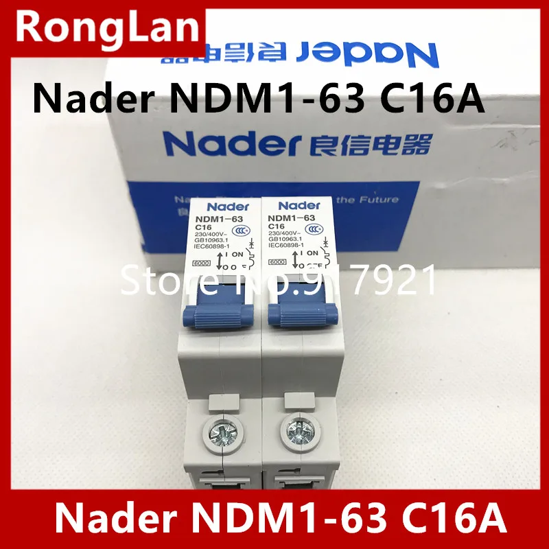 The letter Nader circuit breaker leakage protection air switch NDM1-63-C16A C16 series 1P16A unipolar miniature circuit breaker