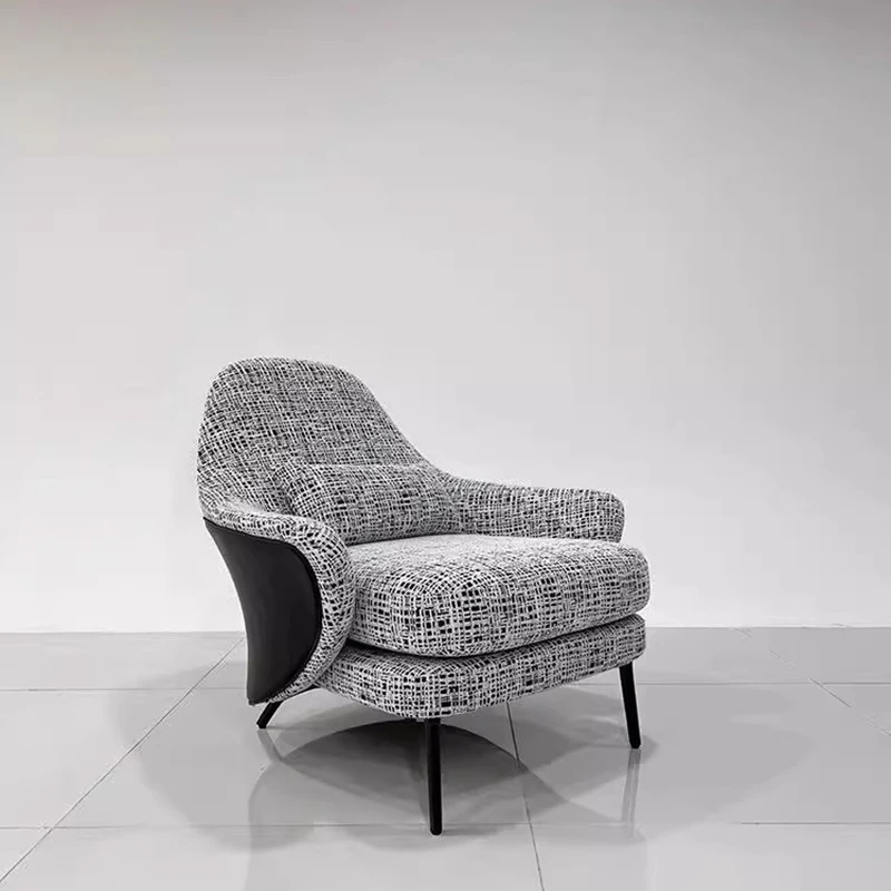 

Recliner Fabric Living Room Chairs Office Grey Dressing Italian Style Living Room Chairs Lounge Fauteuil Salon Hotel Furniture