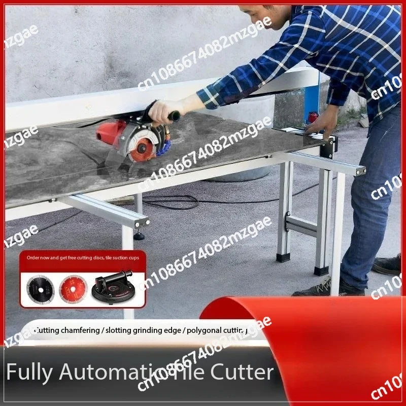 Complete Automatic Desktop Tile Processing Center, Multi-Function for Cutting Floor Tiles, Slabs, Grooving and Edge Profiling