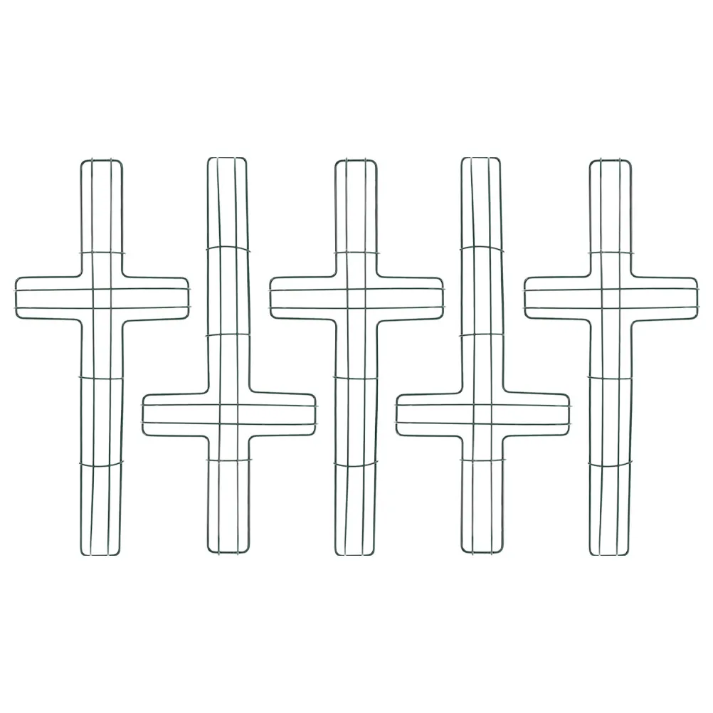 

5pcs Iron Wreath Frames Garland Hoop Metal Wire DIY Accessory Green Christmas Frame Decor Home Craft Supplies