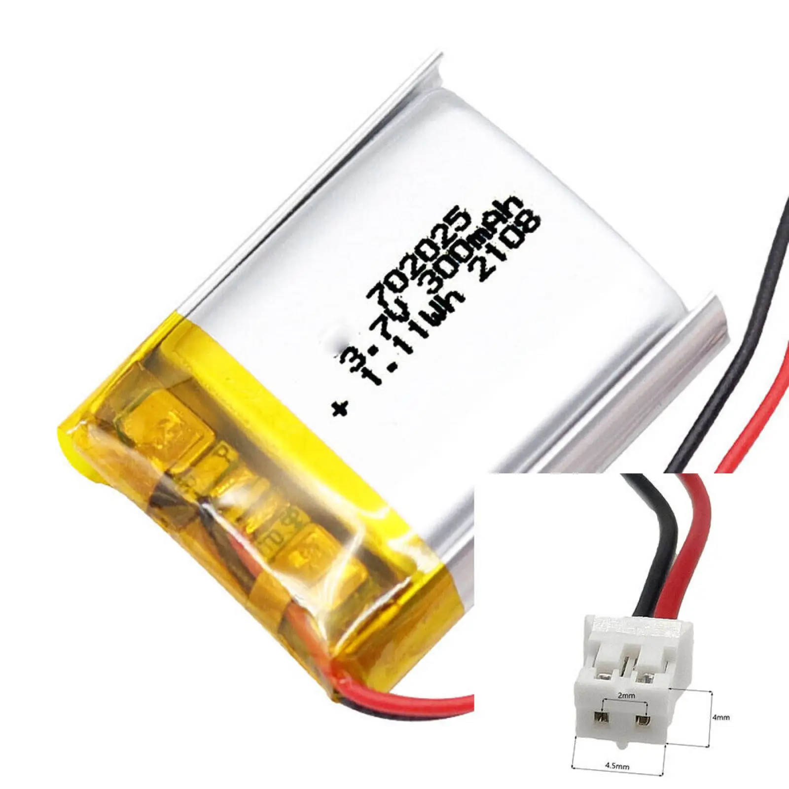 3.7V 300Mah 702025 …