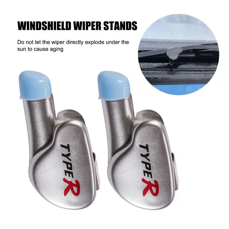 Windscreen Wiper Separator 2PCS Windshield Wiper Stand For Most Car Wiper Stand Up Car Clean Tool Extend Wiper Life Accessories