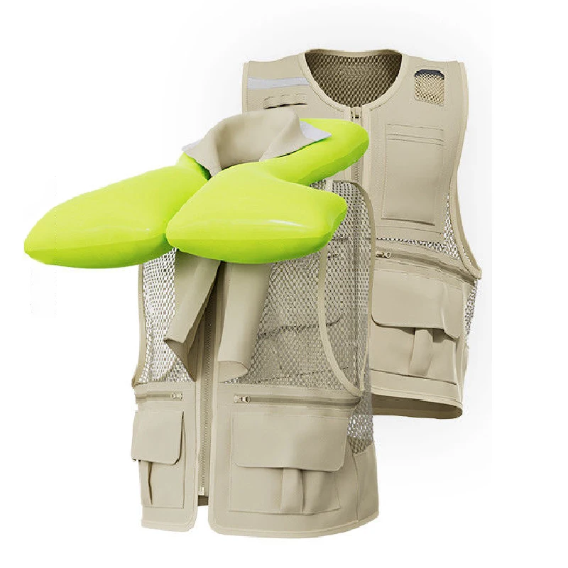 Automatic Inflatable Life Jacket Professional Fly Fishing Vest Open Water Safety Swim Buoy Children Adult Water Sports Clothes