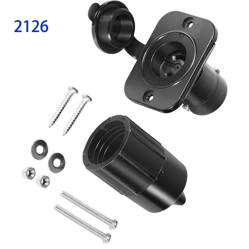 スコッティ-デプスパワー電動ダウンリガー用-2126-電動ソケット-12v-ダウンリガーレセプタクル-防水キャップ付き