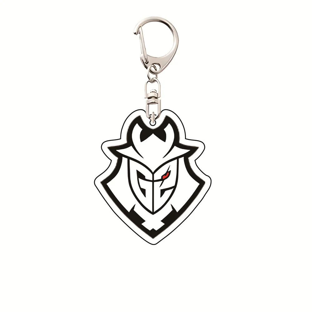 أنيمي LOL فريق شعار 5 سنتيمتر سلسلة مفاتيح مصنوعة من الأكريليك ، لوحة الديكور ، سحر حقيبة الإبداعية ، قلادة مجوهرات هدية