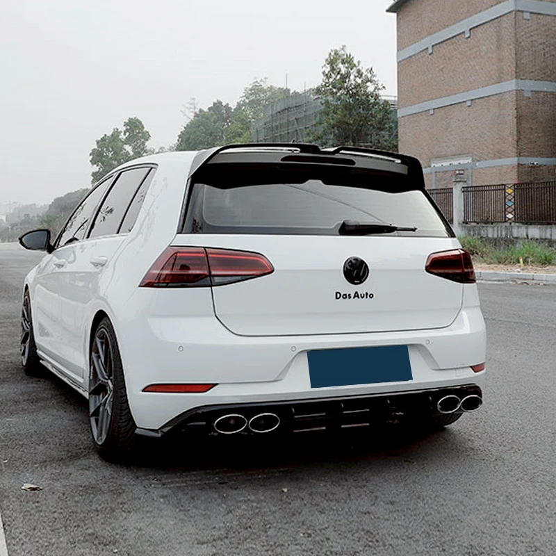 

Carbon Surface Rear Roof Spoiler For Volkswagen Golf 7 MK7 Rline Gti 2014-2019