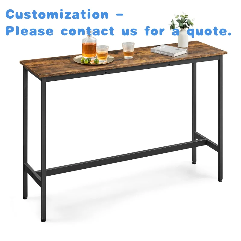 custom.Customization Rustic Furniture Narrow MDF Wood Console Table Living Room Hallway Porch Entryway-Customization