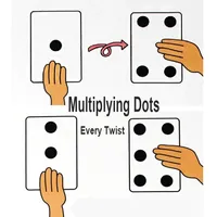 Multiplying Dot Magic Tricks The Move Of The Spots Stage Magic Props Close Up Stage Magic Tricks Illusion Props Magician Gimmick