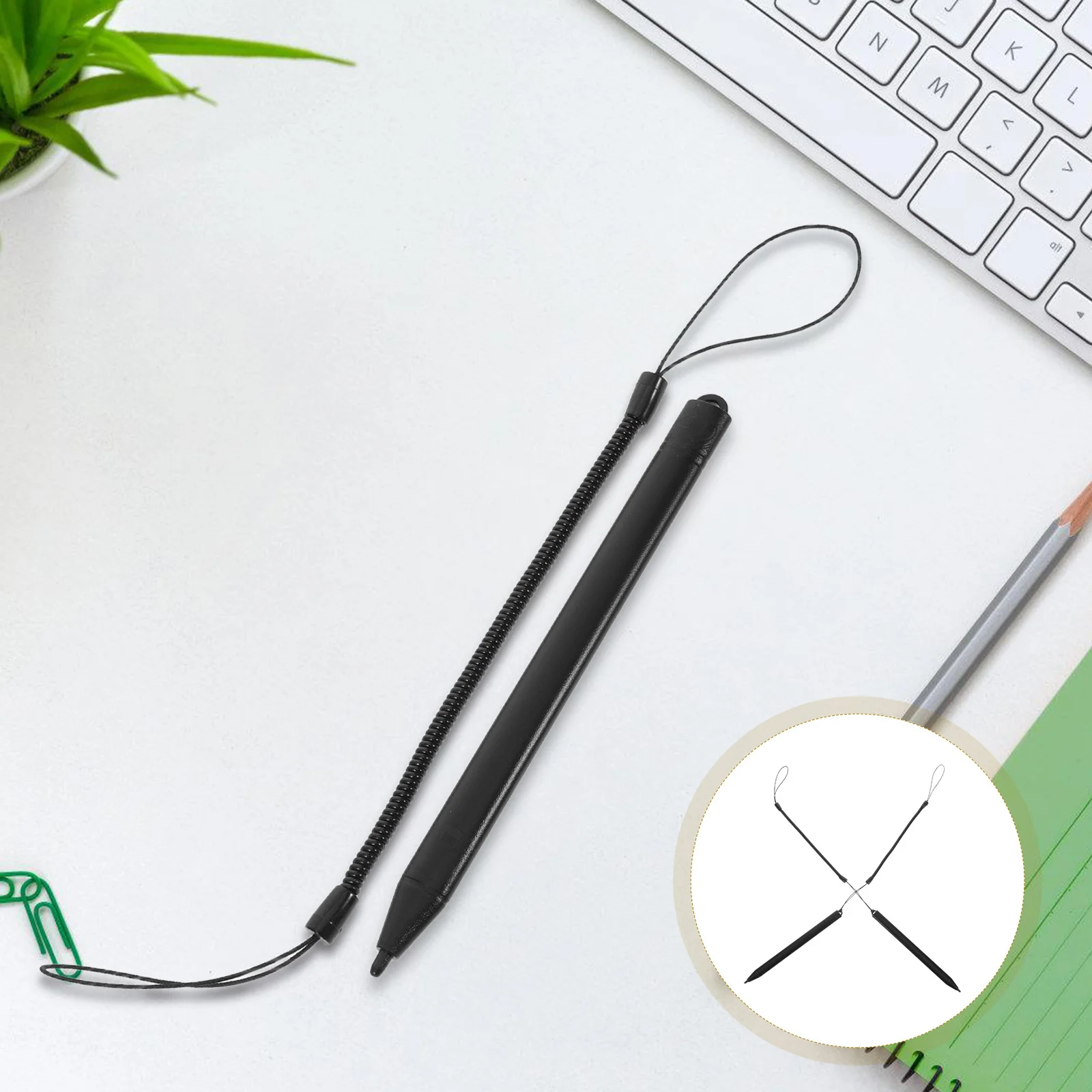 

5 set Spring Rope Stylus For Resistive Screens Lcd Writing Boards Tablets Portable Touch Screen Pens Sketching Drawing Note