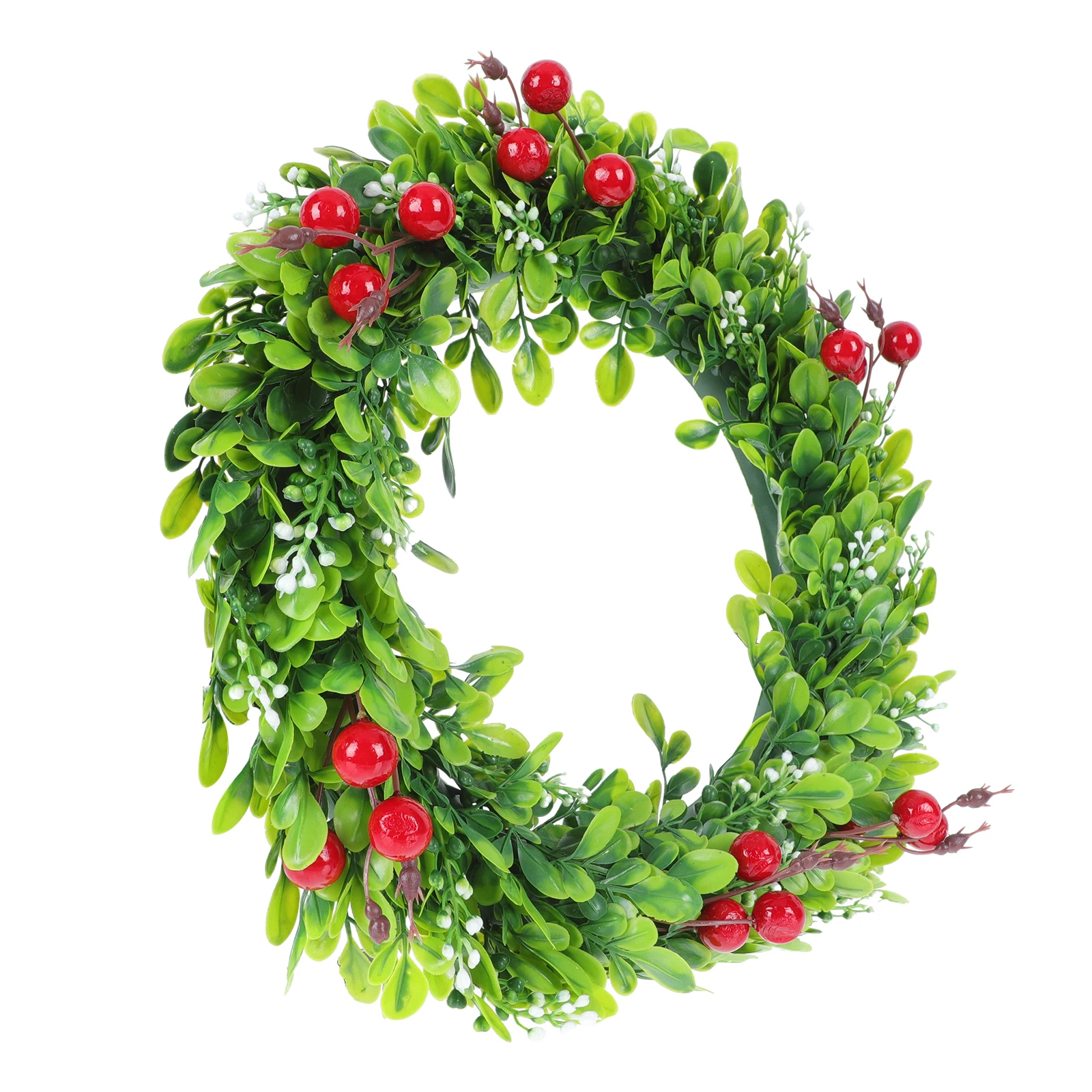 

1pc Christmas Wreath Garland Decoration Artificial Festival Door Wreath Pendant Wall Hanging Xmas Decorations for Indoor Scene