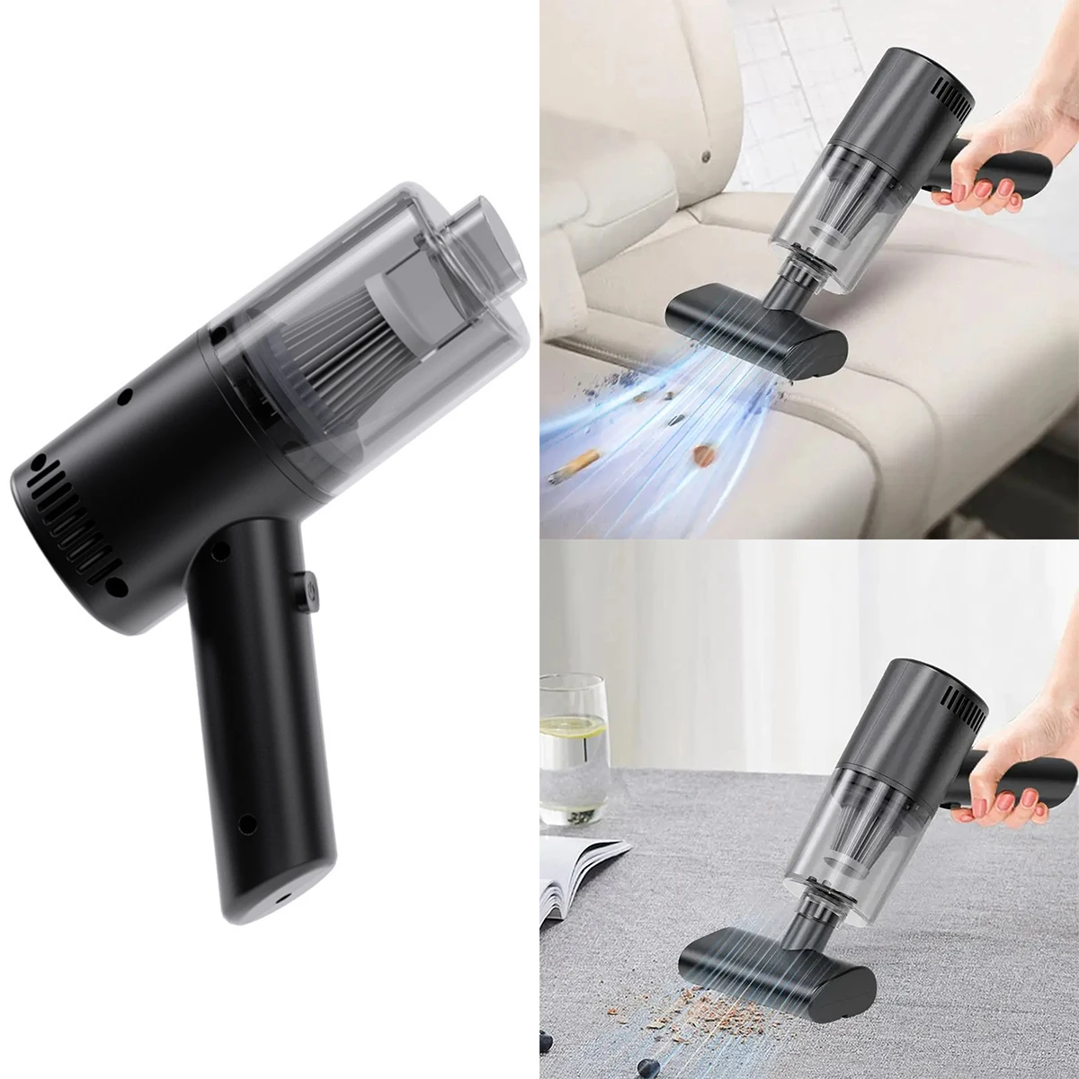 

Car Small Cordless Handheld Vacuum Cleaner Big Suction Car Accessories Household Cleaning Corner