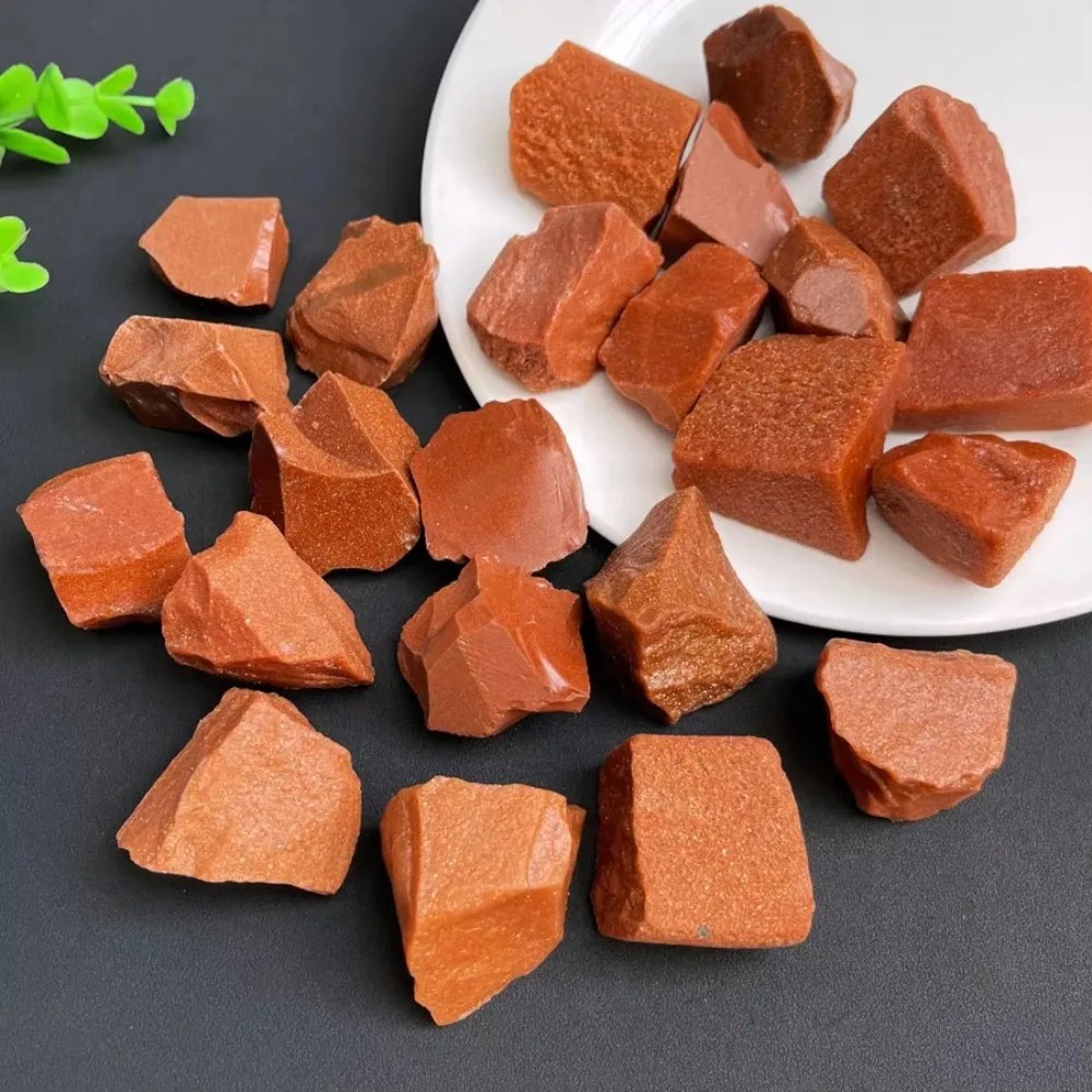 Natural Stone Gold Sandstone Andstone Raw Reiki Gemstone Chakra Irregular Rough Crystals Gold Apatite for Fengshui Decorations